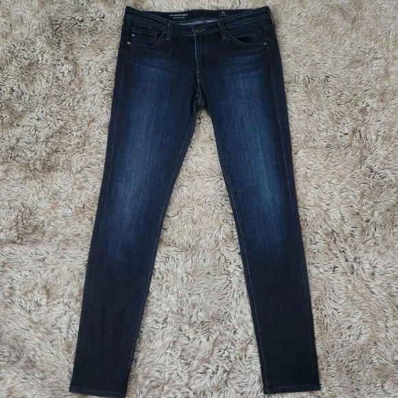 AG. Low Rise Ankle Legging Skinny Jeans in dark blue 27 reg - Picture 2 of 5